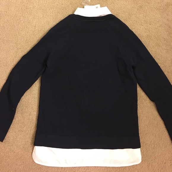 Tory Burch Knit Sweater Navy Size Med - Picture 6 of 6