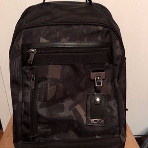 Tumi Bertona Black Camouflage Laptop Backpack- NWT