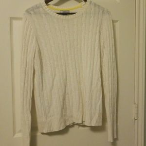 White wool sweater