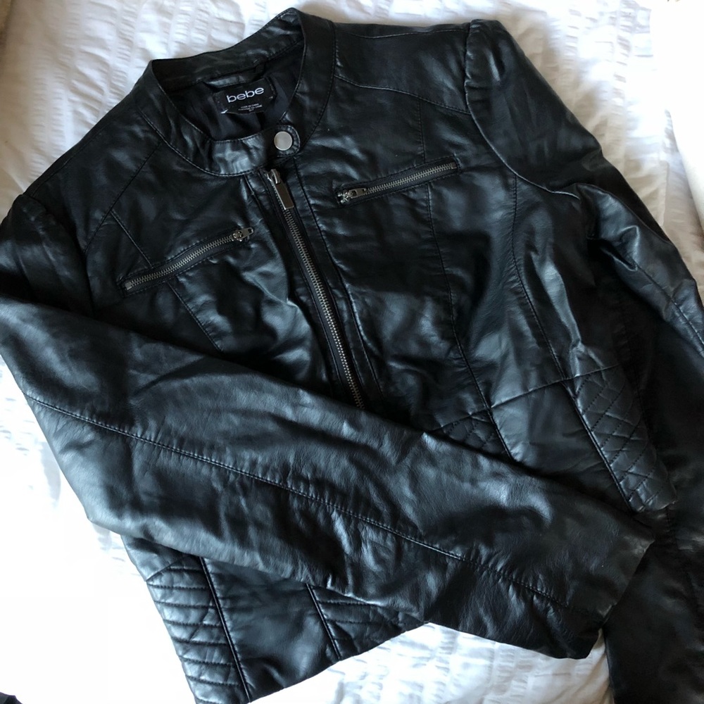 Bebe Faux Leather Jacket