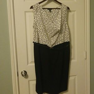 Polka dot print Black/ White dress. New W/O tags