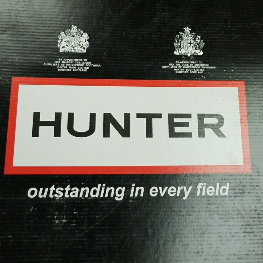 Hunter men's short  Chocolate rain boots