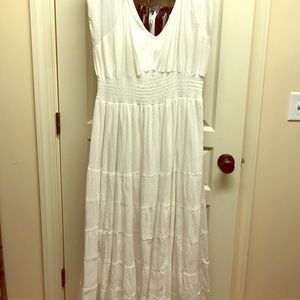 Ashley Stewart White Maxi Dress
