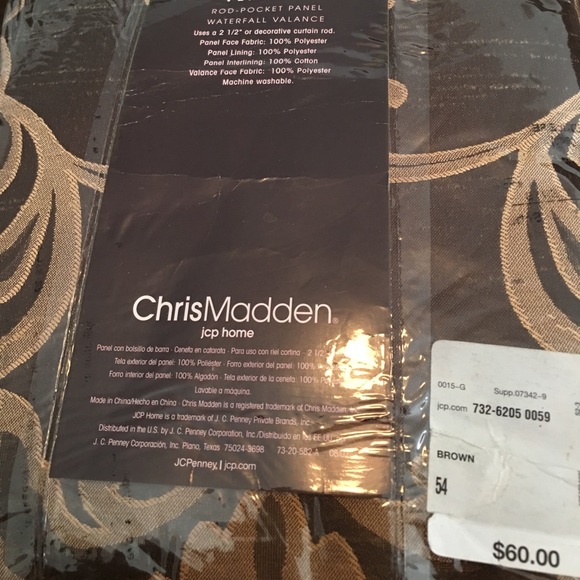 Chris Madden Designer Curtain 84in - Picture 2 of 4