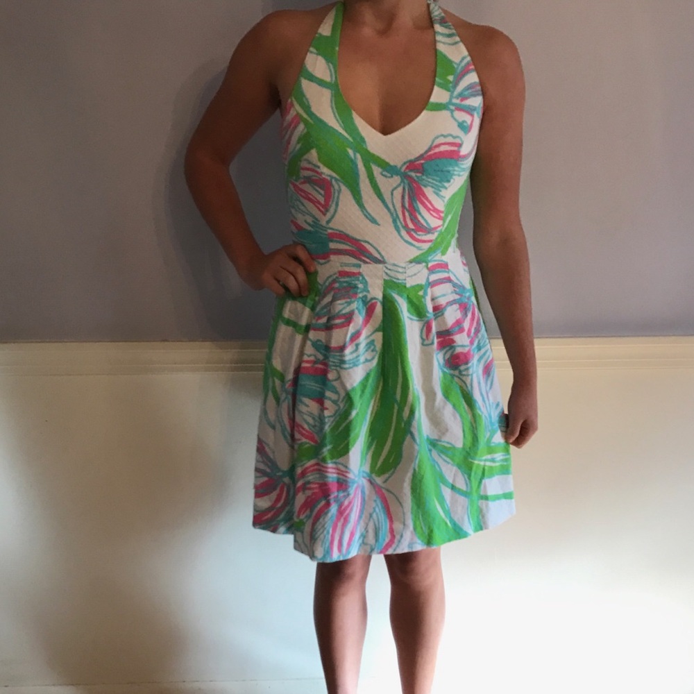 Lilly Pulitzer Halter Dress (Size 2) - Picture 1 of 5