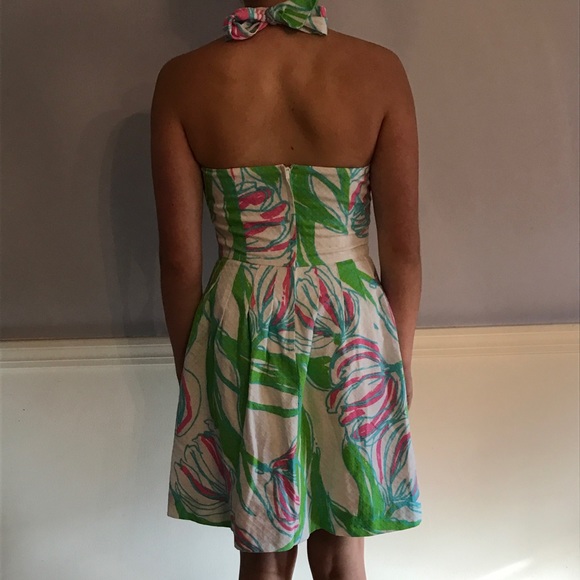 Lilly Pulitzer Halter Dress (Size 2) - Picture 4 of 5