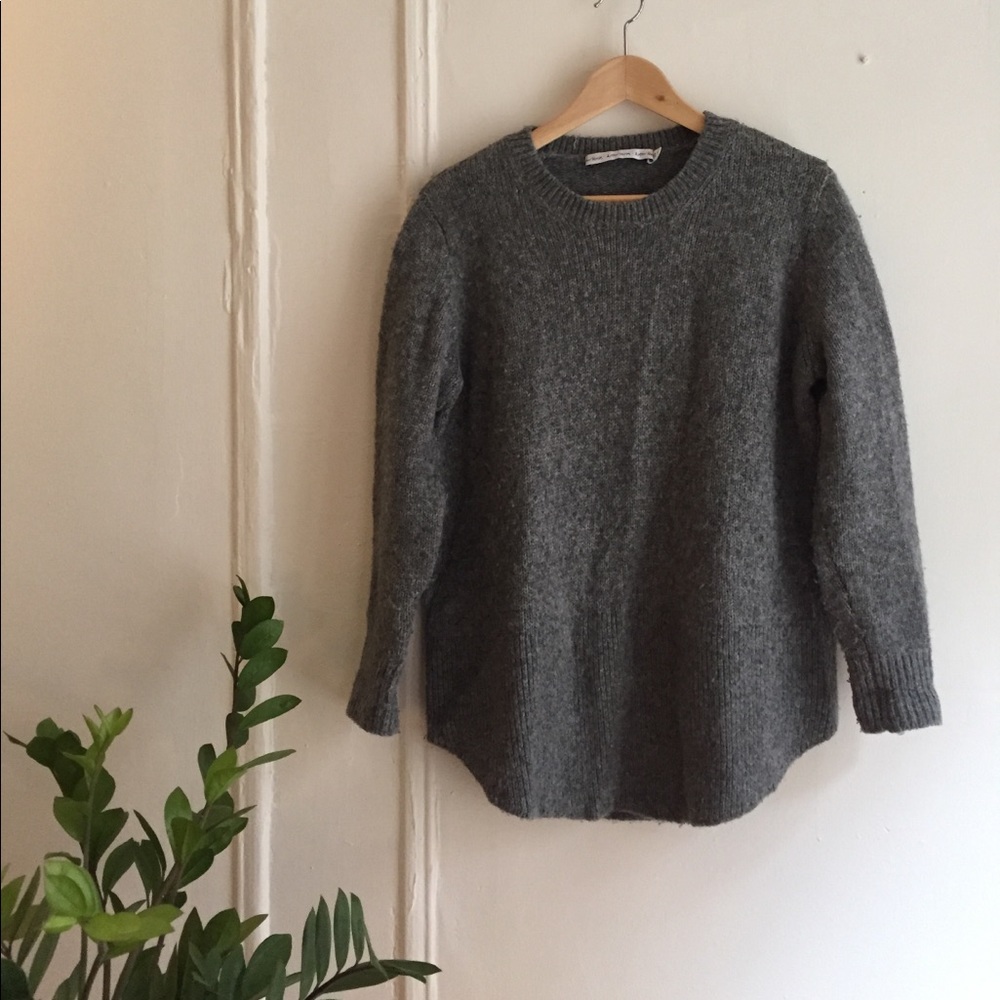 & Other Stories Alpaca-Blend Grey Pullover Sweater