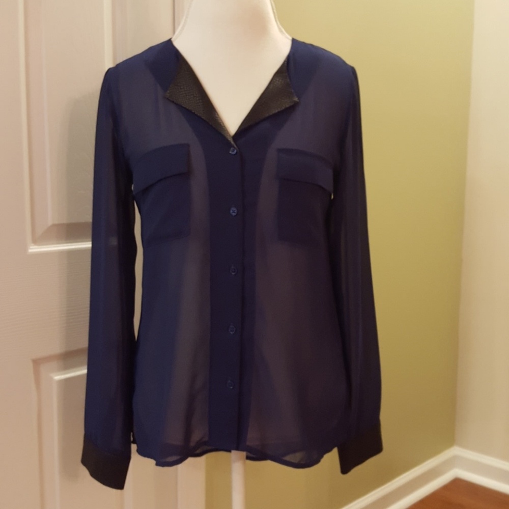 Sheer Button Up Top