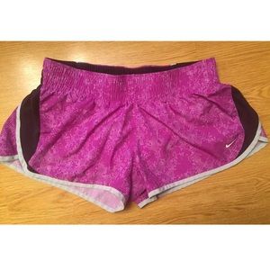 Nike Women's Dri Fit Pink & Purple Shorts Sz L