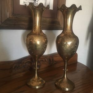 Brass vases