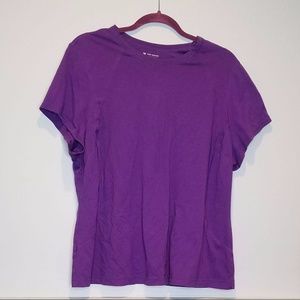 Purple wicking tee