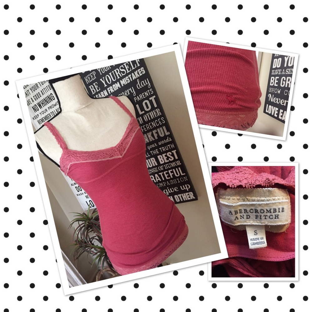 💞 A&F Pink Tank Top