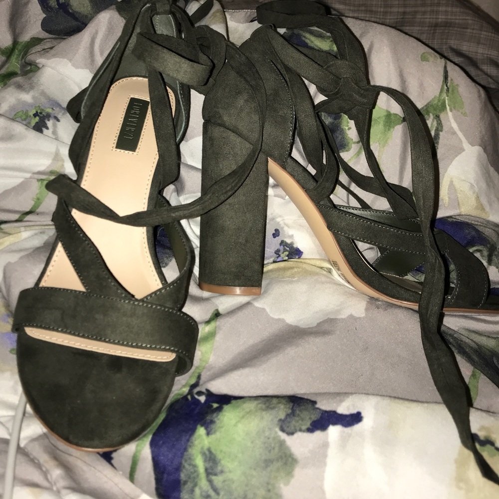 Forever 21 Olive Green Heels