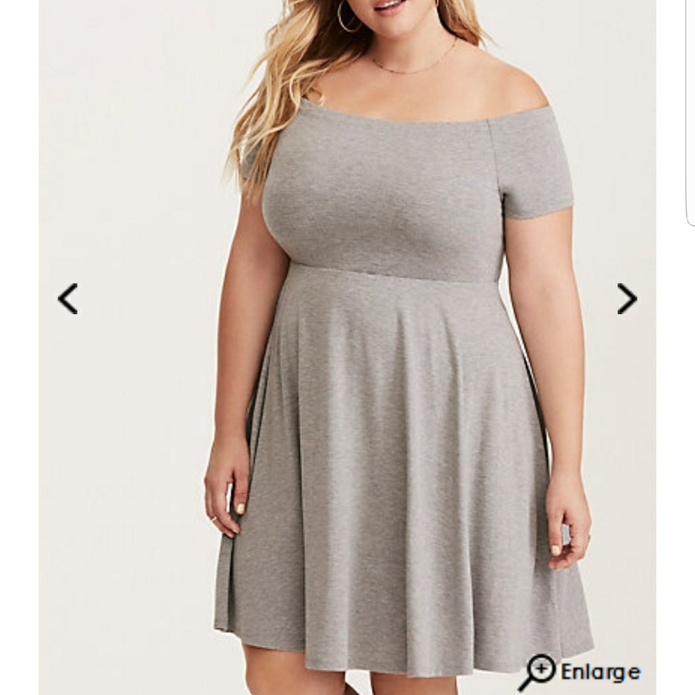 Off Shoulder Jersey Dress