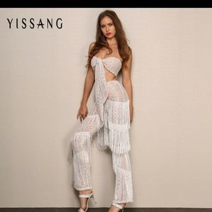 Fringe Pant set Brand New Never Worn