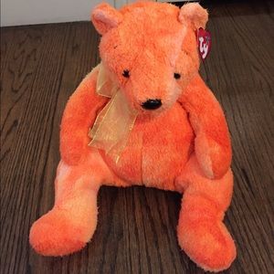 Tangerine Bear Beanie Buddy 2001