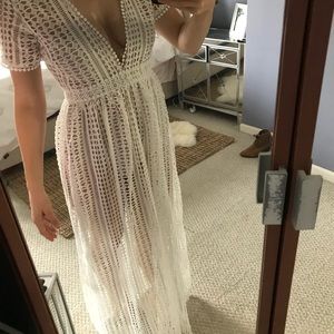 Olivaceous GORGEOUS white eyelet dress M