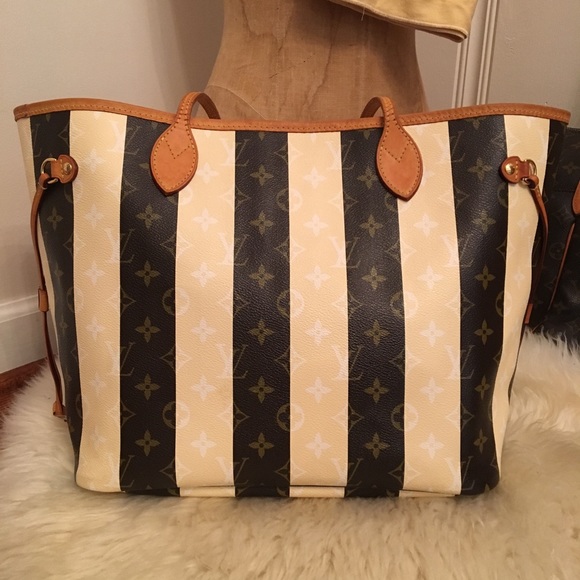 ✖️SOLD✖️Authentic L.E. Rayures Neverfull MM - Picture 2 of 8