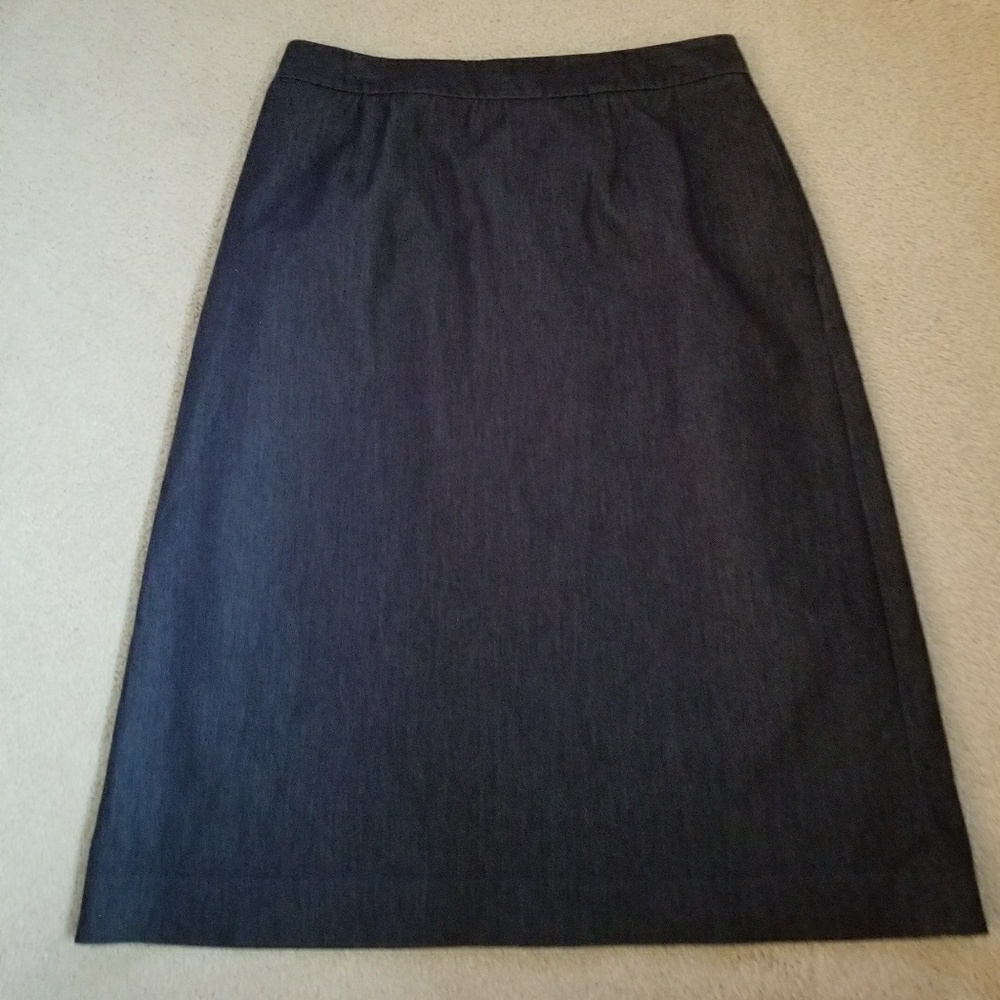 INC denim suit a-line skirt