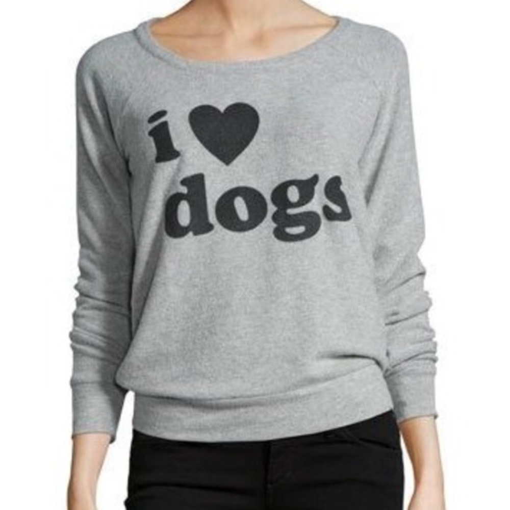 Chaser brand- I ❤️ Dogs sweatshirt