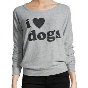 Chaser brand- I ❤️ Dogs sweatshirt