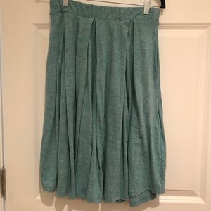 LLR- S Heathered Teal Madison Skirt- NWOT