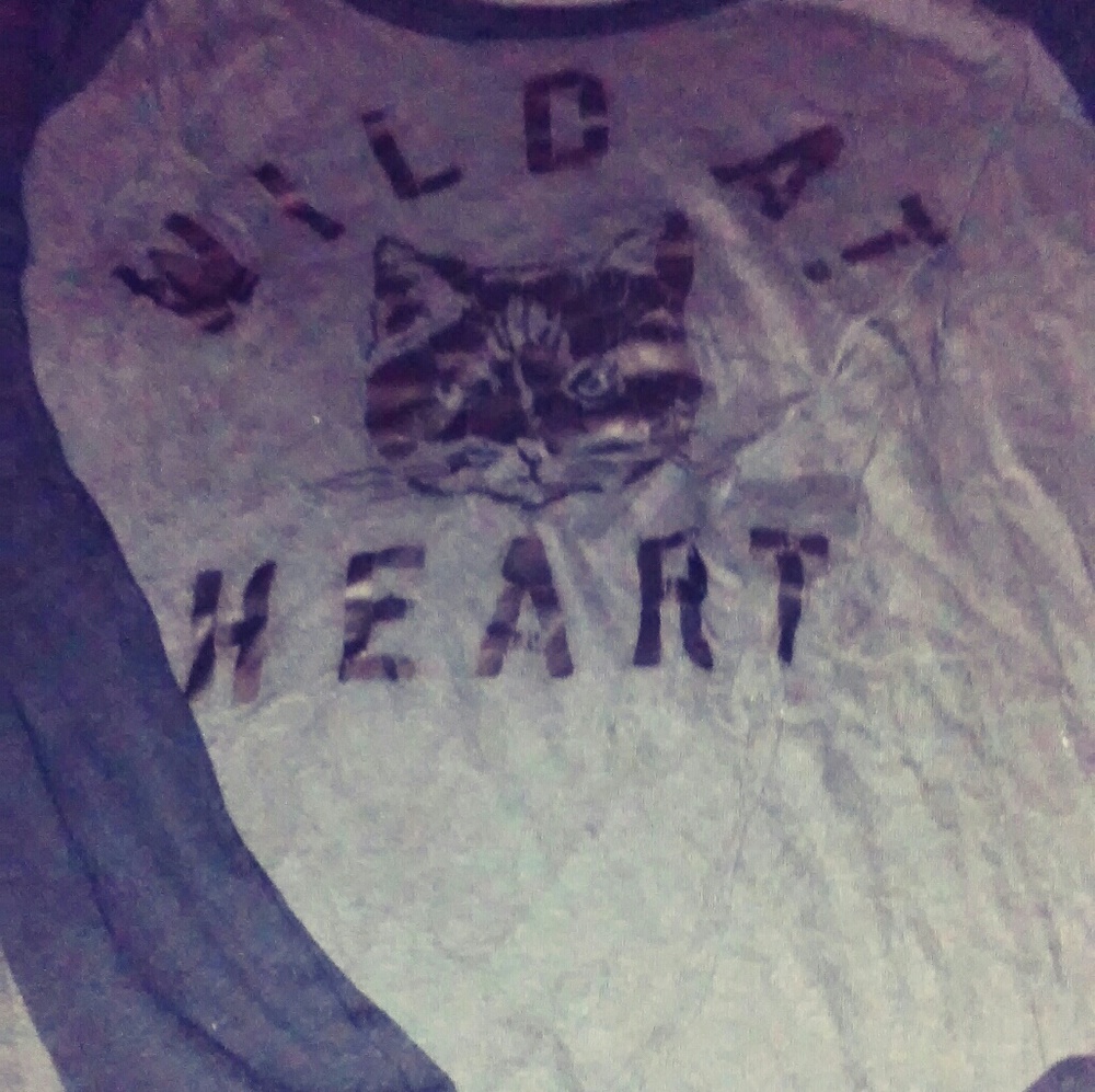 American Eagle 3/4 Sleeve Wild At Heart Shirt