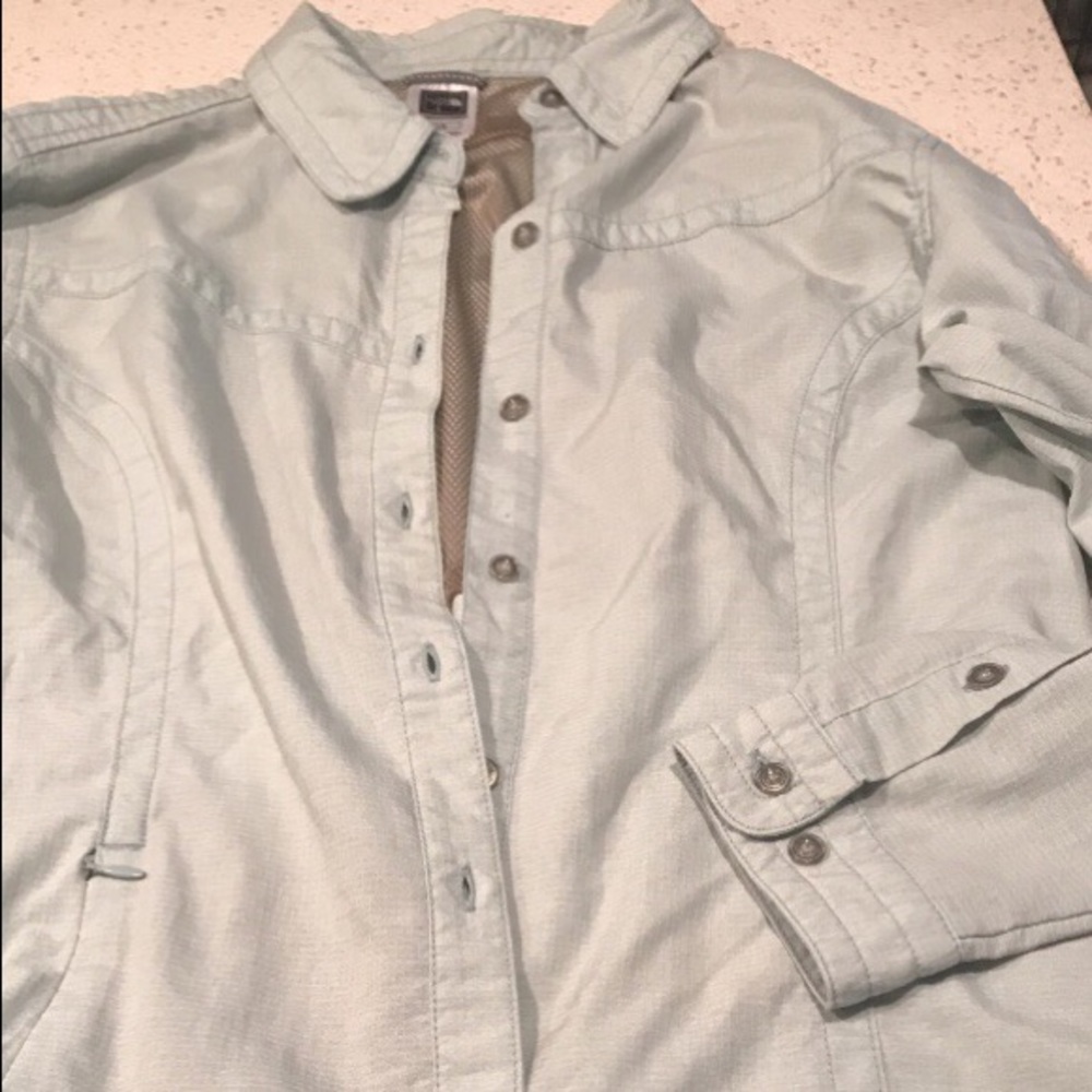 North face button down hiking shirt
