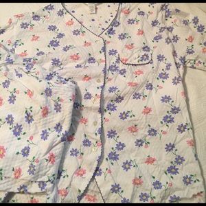 Carole Hochman pajamas short sleeve long pants