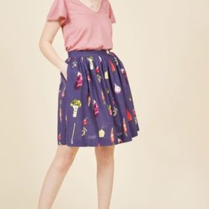 NWT Anthropologie PepaLoves Veggie Skirt Size S