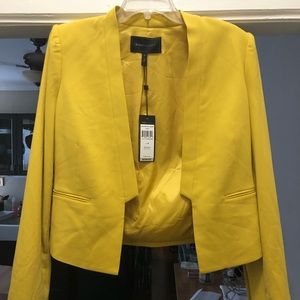 BCBG Maxazria Yellow Blazer Medium