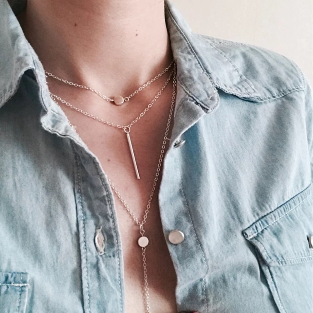 SALE🎉 Silver Multi Layered Choker/ necklace - Picture 2 of 4