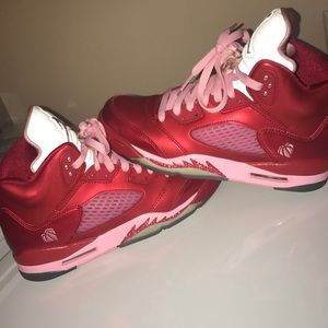 Youth Jordan retro 5 Valentine's Day edition
