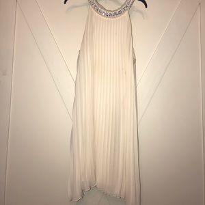 Cream Glitzy Halter Dress Women’s XL