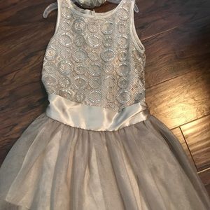 Biscotti Dresses - Girls Biscotti Holiday Dress Champagne Color Biscotti Dresses - Girls Biscotti Holiday Dress Champagne Color