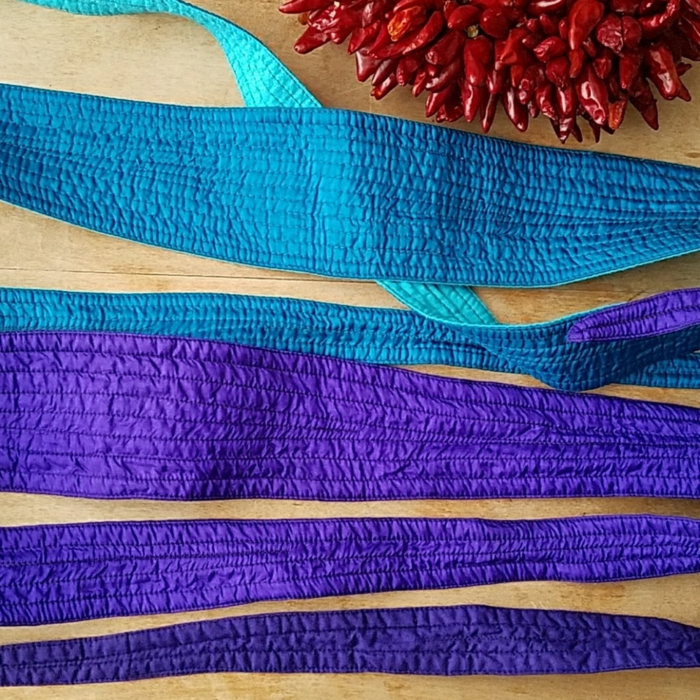 Vintage Silk Belt Duo