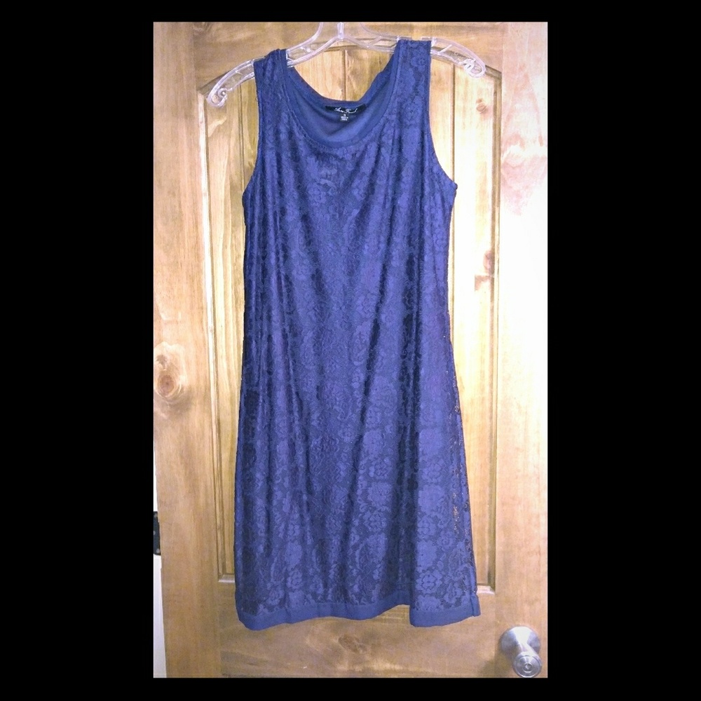 Blue Anne French lace dress NWOT