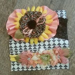 Designer set of two Headbands Toddlers to Girls