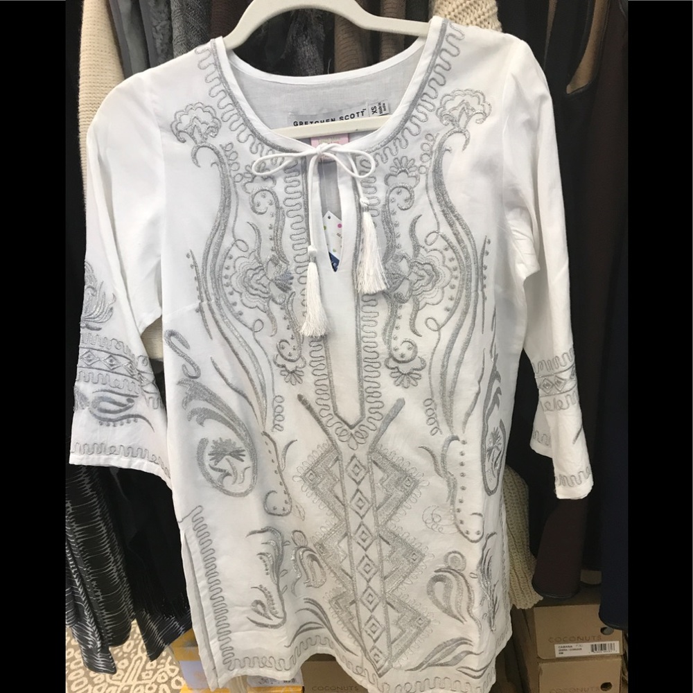 Gretchen Scott embellished tunic