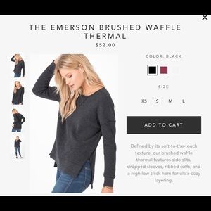 Z Supply thermal hoodie