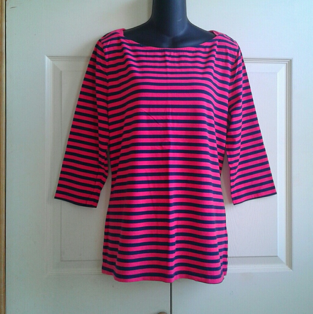 Merona Striped Boatneck Top