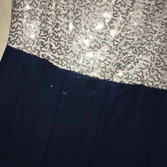 Fancy Navy Blue Dress Women’s XL Prom - Picture 2 of 4