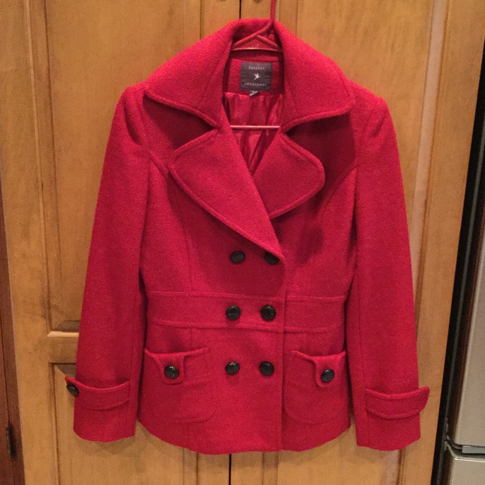 Red  Dress Coat