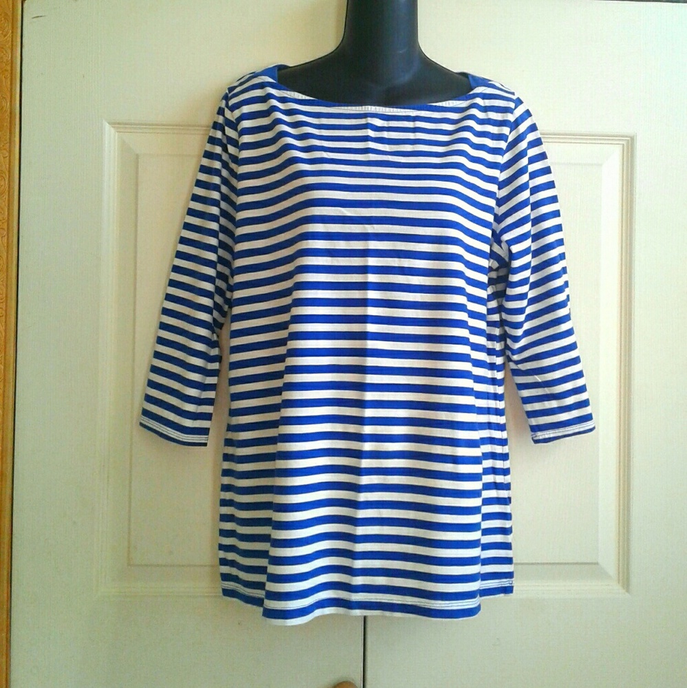 Merona Striped Boatneck Top