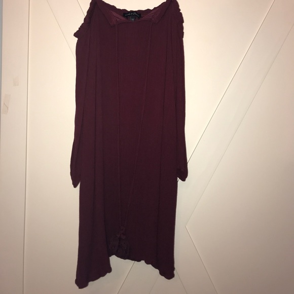 Maroon Women’s XL Tie Dress - Picture 1 of 5
