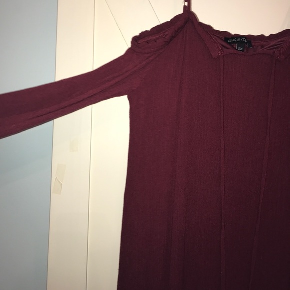Maroon Women’s XL Tie Dress - Picture 2 of 5