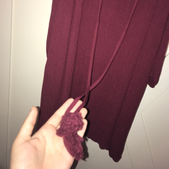 Maroon Women’s XL Tie Dress - Picture 3 of 5