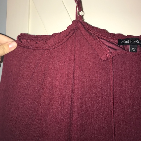 Maroon Women’s XL Tie Dress - Picture 5 of 5