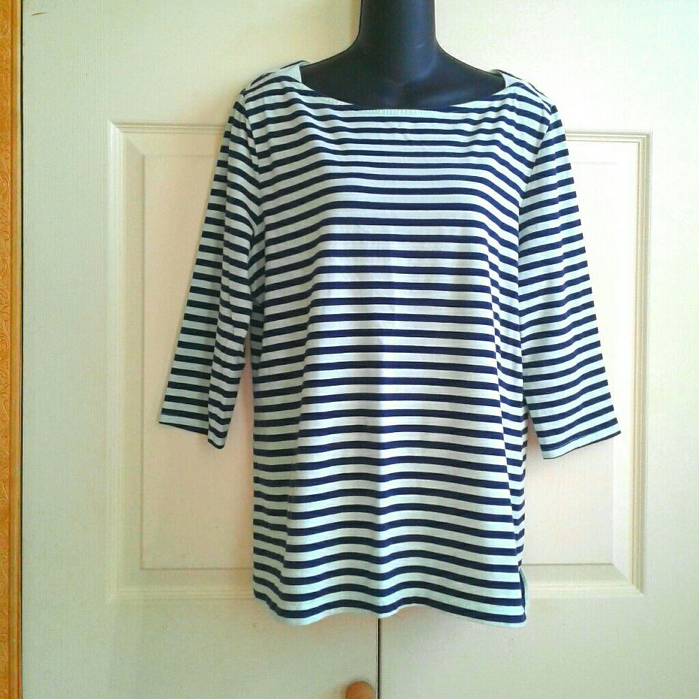 Merona Striped Boatneck Top
