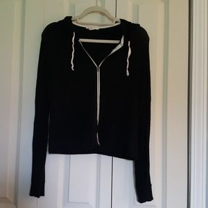 Womens Black Zip Up Jacket
